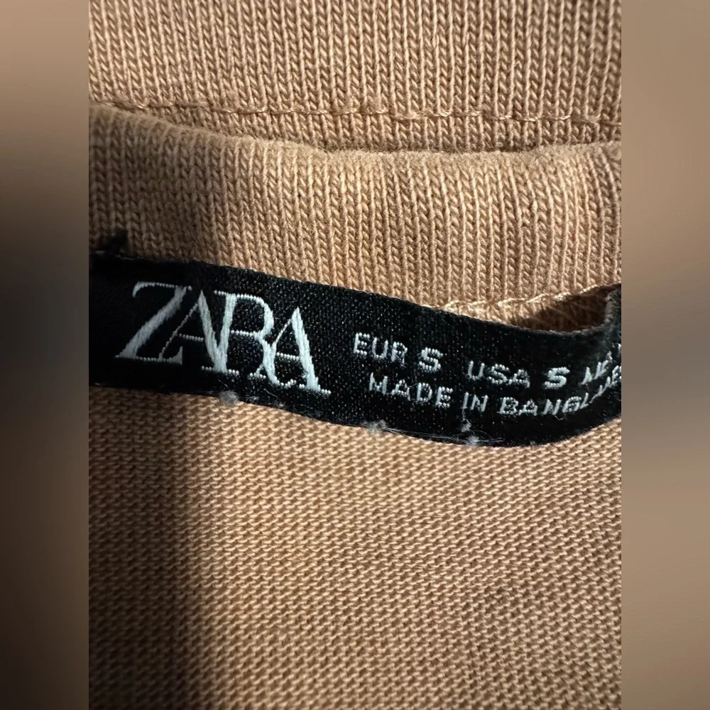 Zara Women's Tan Long Sleeve Top - Picture 8 of 8